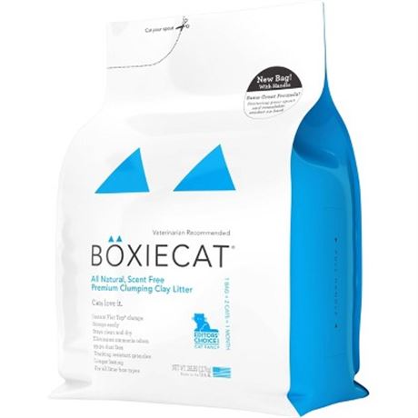Boxiecat Scent-Free Clumping Litter - 28lbs