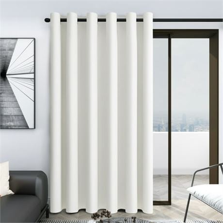 Door Curtain - 80W x 84L, Pure White