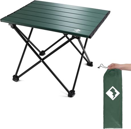 VILLEY Camping Side Table, 24'' Green