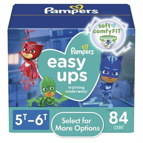 Pampers PJ Mask Pants Boys 5T/6T, 84 Count