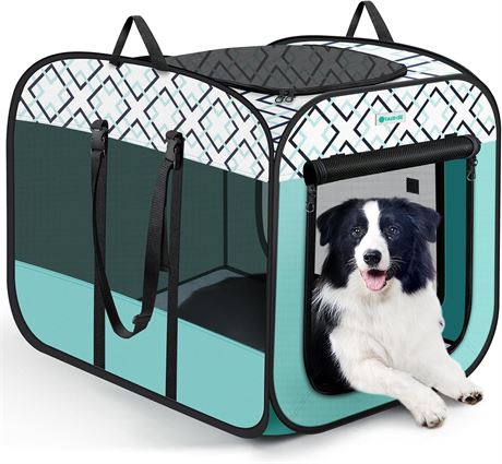 TASDISE Portable Dog Crate, 20 x 12 x 16"