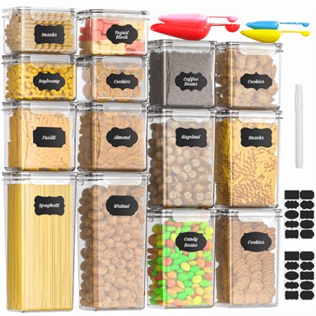 GPED 14pk Airtight Food Storage Containers Set