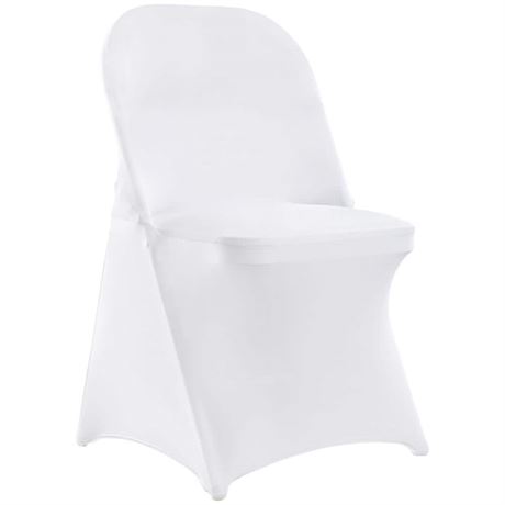 VEVOR White Stretch Spandex Chair Covers, 30PC