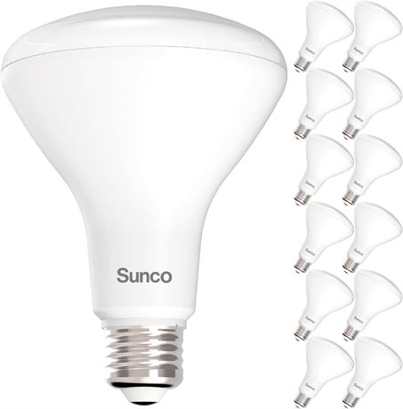 Sunco Lighting BR30 LED Flood Bulb, 12 Pack