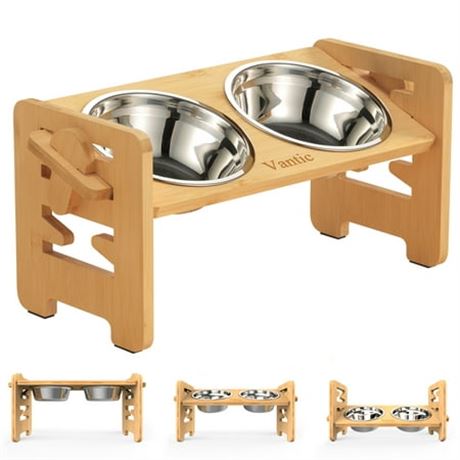 Vantic Elevated Dog Bowls-Adjustable