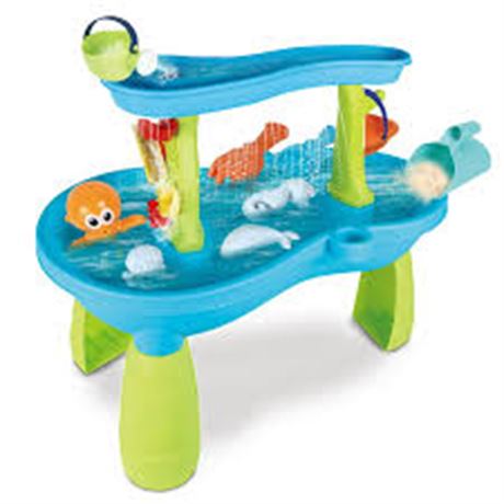 2-Tier Sand Water Table for Toddlers, Blue