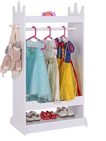 UTEX Kid’s See and Store Dress-up Center, Costume Closet for Kids, Open Hanging