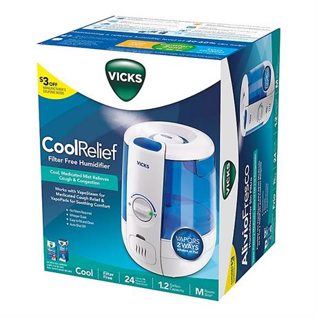 Vicks CoolRelief Humidifier + VapoSteam