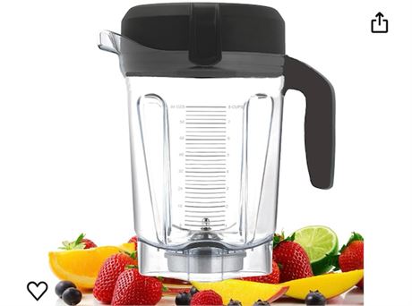 For Vitamix Blender Pitcher 64oz Low-Profile, Replacement for Vitamix 750 5200 5