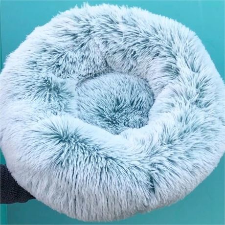 Cat/Dog Bed, 16/20/24in, Blue, Washable