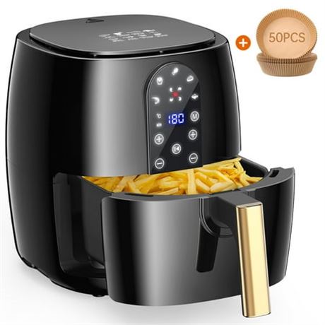 5.2QT Air Fryer Oven, 5-in-1, LED Touch Screen