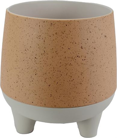 **Set Of 2** 6 Inch Orion Self Watering Planter, Muted Clay