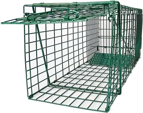 Collapsible Cage Trap 26"x9.5"x10.2", Green