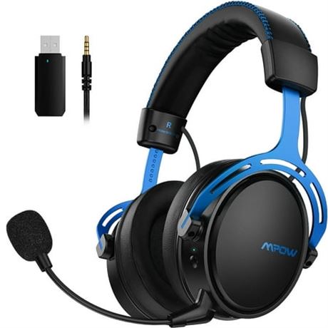 MPOW Wireless Gaming Headset 3D Surround, Blue