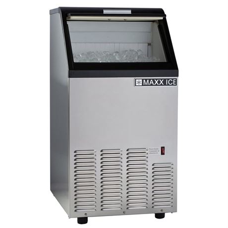 Maxx Ice MIM75 Ice Maker, 75-lbs, Metallic