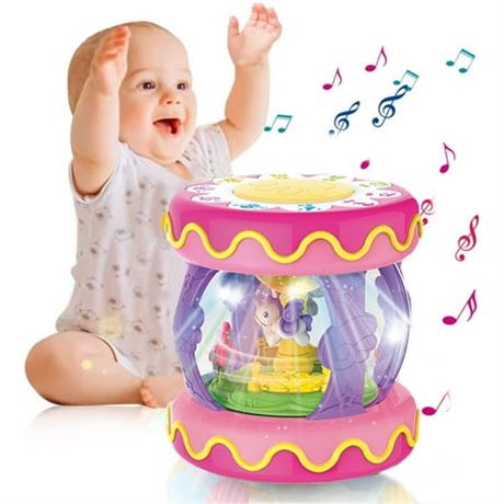 Rotating Musical Drum for 1 Year Olds