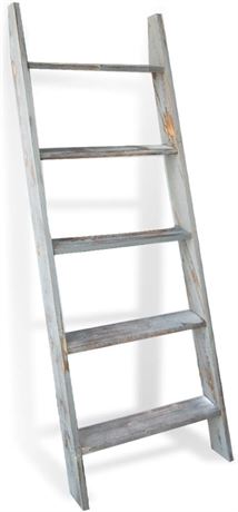 Farmhouse Blanket Ladder, 51.9"H 18.1"W