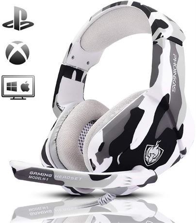 PHOINIKAS Gaming Headset PS4/Xbox/PC - Camo
