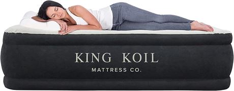 King Koil Full Size Air Mattress with Pump, 16 Inch
