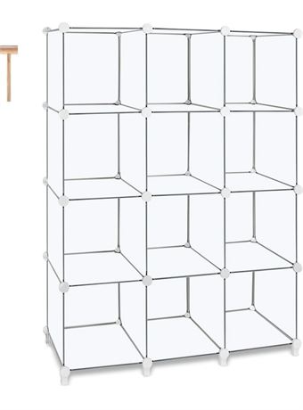 Organizer Shelf Cubes Organizer Plastic Bookshelf Bookcase DIY Square Closet Cab