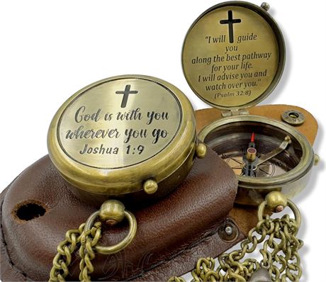 MAH Brass Compass, Christian Cardinal Points