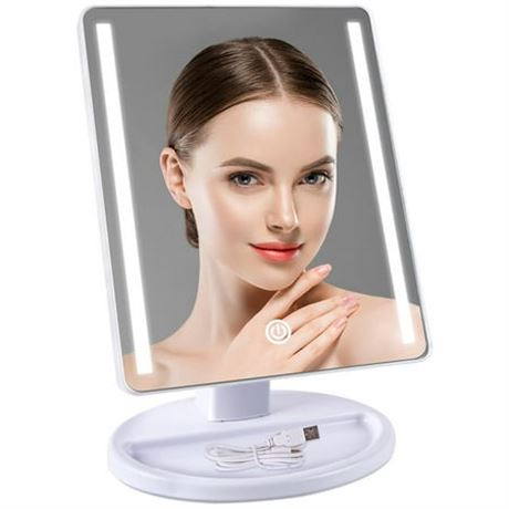 FGY Lighted Makeup Mirror, LED Vanity - White