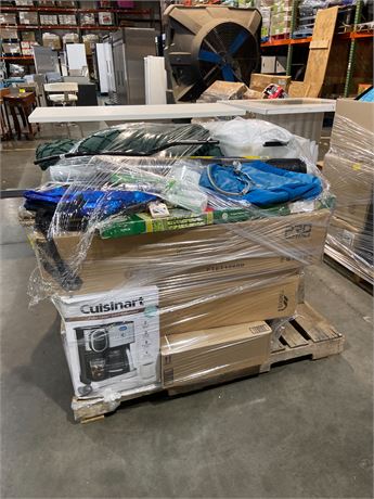 Pallet of miscellaneous home goods