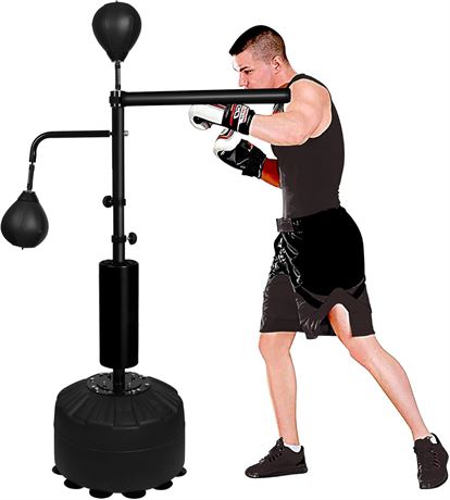 Boxing Hand Trainer Dollar.Bid - Boxing Speed Trainer 2bag, Black, JR-0099