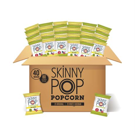 SkinnyPop Variety Pack, 0.5oz, 40ct