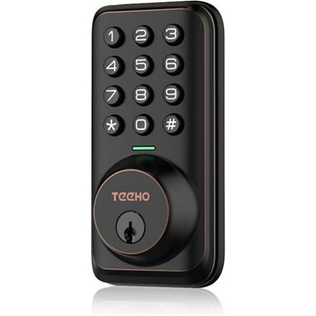TEEHO Keyless Entry Digital Door Lock - Bronze