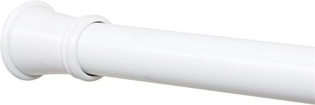Zenna Home Shower Rod, 26-76 Inches, White