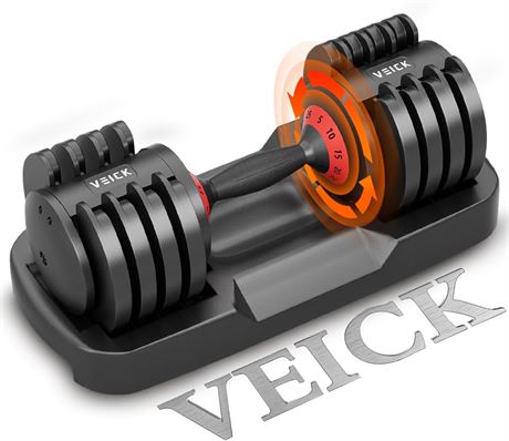 VEICK Adjustable Dumbbell, 5 in 1, 25LBS