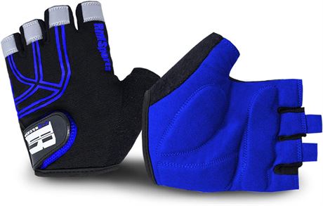 RIMSports Bike Gloves Black/Blue Medium