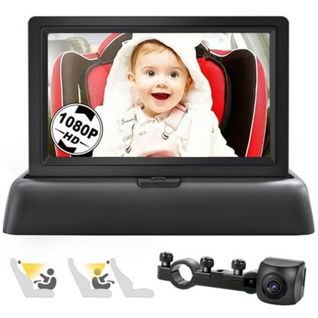 Baby Car Camera Monitor with 4.3" HD Display