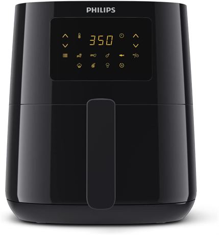 PHILIPS Air Fryer, 4.1L, Black (HD9252/91)
