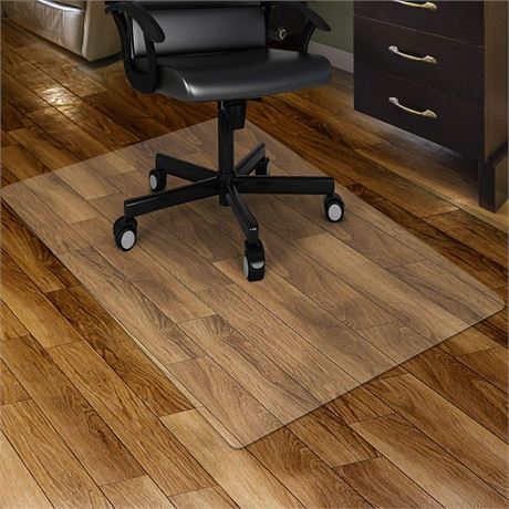 Kuyal Clear Chair Mat, Hard Floors, 36X48"