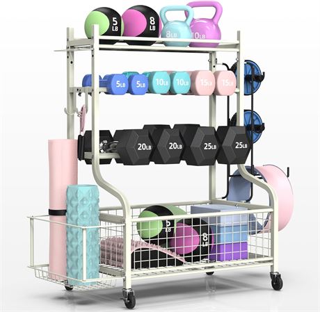 PLKOW Dumbbell Rack Stand, Home Gym Organizer