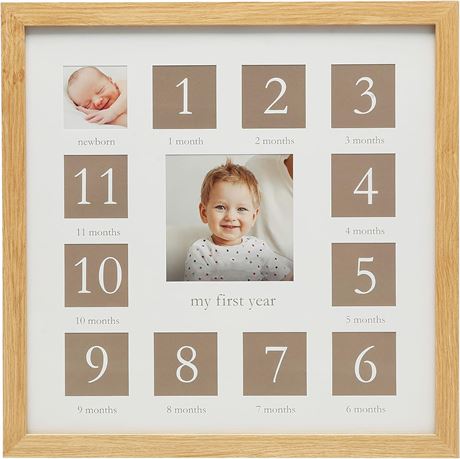 Kate & Milo Love You Moon First Year Frame