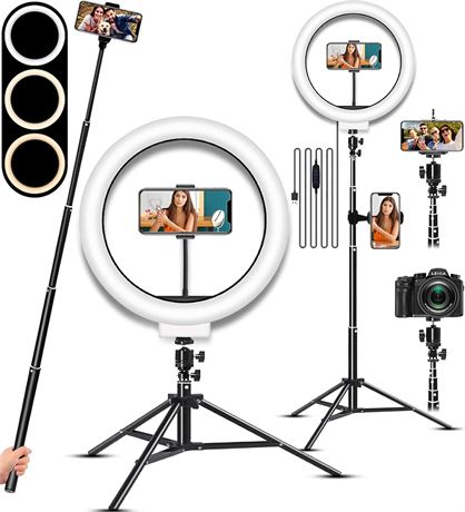 LED Selfie Ring Light with Stand, for Makeup