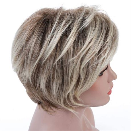Rosa Star Short Wig Ombre Brown for Women