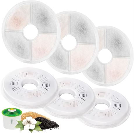6 Pack Cat Water Fountain Replacement Filters