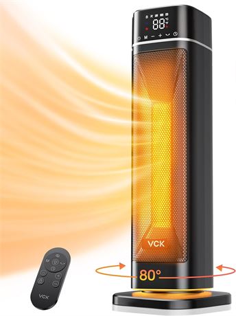 VCK 24" Space Heater with Remote, 4 Modes