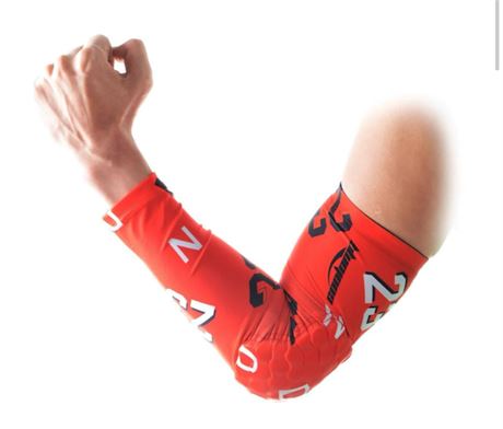 Coolomg Anti-slip Red Arm Sleeve with Pad