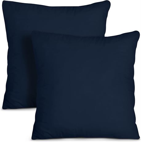 Utopia 22x22" Navy Pillows (2 Pack)