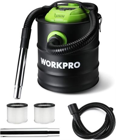 WORKPRO 5.2G Ash Vacuum, 5.5HP with HEPA Filter