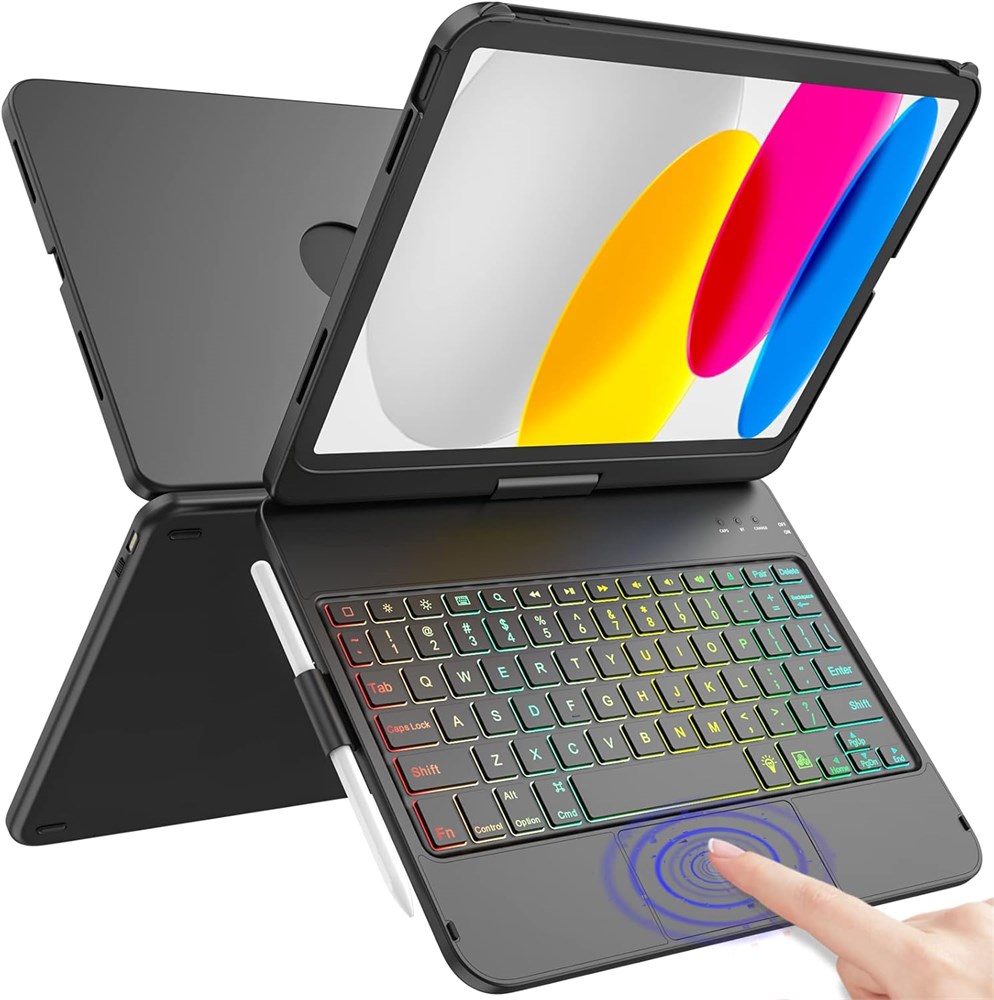 Dollar.Bid - Touch Keyboard Case for iPad A16 11th Generation 2025/10th ...