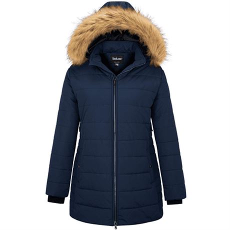 Soularge Winter Jacket, Faux Fur, 4X
