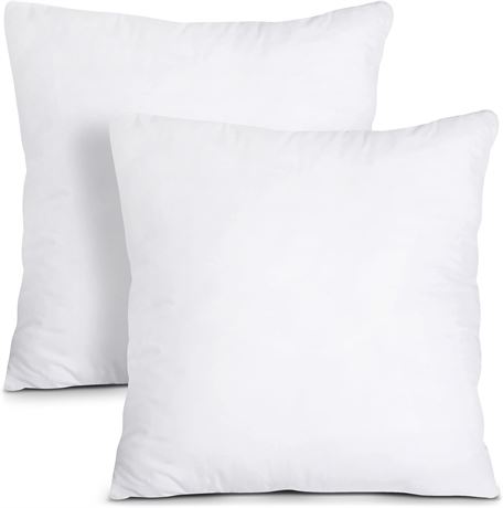 Utopia Throw Pillows 26x26In White (2-Pack)