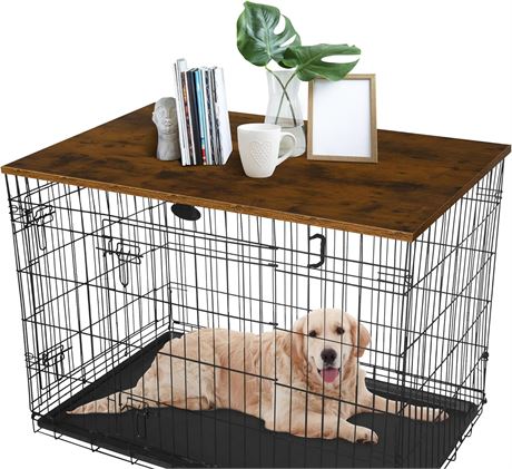 Dog Crate Topper, 48in, Deblue, Large Dogs