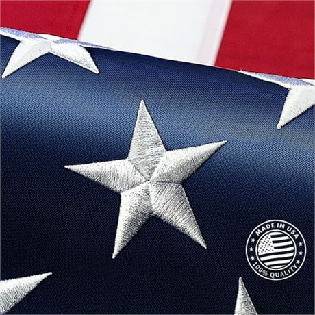 American Flag 5x8 ft, Durable Nylon